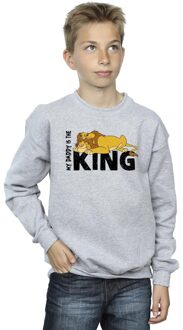 Disney Jongens The Lion King Daddy Is King Sweatshirt (Sportgrijs) Lichtgrijs - 7-8J / 122-128cm