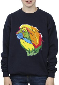Disney Jongens The Lion King Kleuren Sweatshirt (Marineblauw) Navy - 9-11J / 128cm-146cm