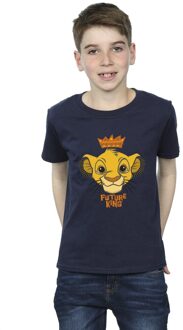 Disney Jongens The Lion King Toekomstige Koning T-Shirt (Marineblauw) Navy - 9-11J / 128cm-146cm