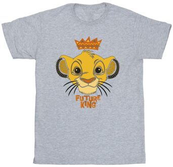 Disney Jongens The Lion King Toekomstige Koning T-Shirt (Sportgrijs) Lichtgrijs