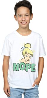 Disney Jongens Tinker Bell Nope T-Shirt (Wit) - maat