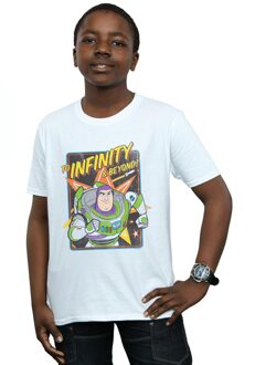 Disney Jongens Toy Story 4 Buzz To Infinity T-Shirt (Wit)