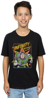 Disney Jongens Toy Story 4 Buzz To Infinity T-Shirt (Zwart) - maat 5-6J / 110-116cm