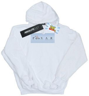 Disney jongens toy story 4 duke caboom pixar studios logo hoodie Wit - 152/158