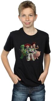 Disney Jongens Toy Story 4 Groep T-shirt (Zwart) - maat 7-8J / 122-128cm