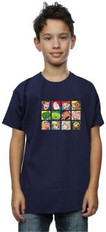 Disney Jongens Toy Story Karakter Vierkantjes T-shirt (Marineblauw) - maat 7-8J / 122-128cm Navy
