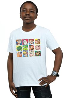 Disney Jongens Toy Story Karakter Vierkantjes T-shirt (Wit) - maat