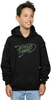 Disney Jongens Toy Story Neon Pizza Planet Hoodie (Zwart) - maat 7-8J / 122-128cm
