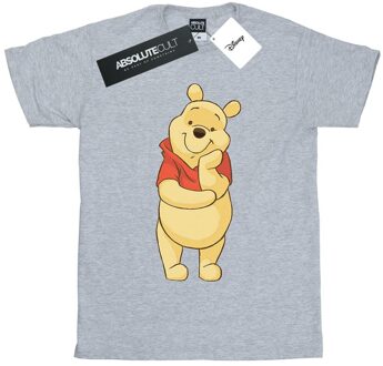Disney Jongens Winnie De Poeh Schattig T-shirt (Sportgrijs) Lichtgrijs - 12-13J / 152-158cm
