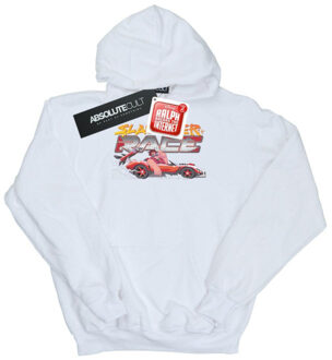 Disney jongens wreck it ralph slaughter race hoodie Wit - 140/146