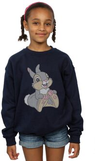 Disney Katoenen sweater Thumper voor meisjes (Marineblauw) - maat 7-8J / 122-128cm Navy