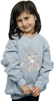 Disney Katoenen sweater Thumper voor meisjes (Sportgrijs) - maat 5-6J / 110-116cm Lichtgrijs