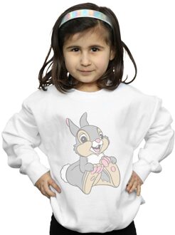 Disney Katoenen sweater Thumper voor meisjes (Wit) - maat 9-11J / 128cm-146cm