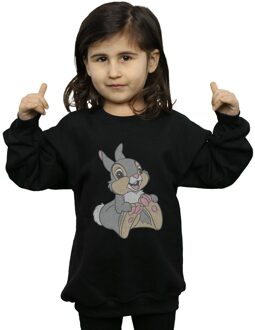 Disney Katoenen sweater Thumper voor meisjes (Zwart) - maat 5-6J / 110-116cm