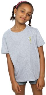 Disney Katoenen T-shirt Tinkerbell borst voor meisjes (Sportgrijs) - maat 5-6J / 110-116cm Lichtgrijs