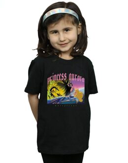 Disney Katoenen T-shirt voor meisjes van Doornroosje en Maleficent (Zwart) - maat 7-8J / 122-128cm