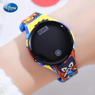 Disney Kids Digital Watches Spiderman Mickey Mouse Frozen Cartoon Student Touch Screen Smart Sport Boys Watch Girl jewelry Clock