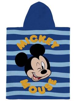 Disney Kinder/Kids Mickey Mouse Streep Handdoek met kap (Veelkleurig) Groen - One Size