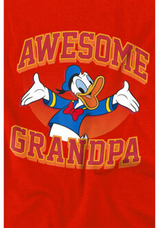 Disney Kinderen/kinderen geweldig opa donald duck t-shirt Rood - 128