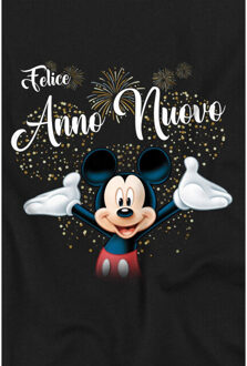 Disney Kinderen/kinderen italiaans mickey mouse vuurwerk nieuwjaar t-shirt Zwart - 104