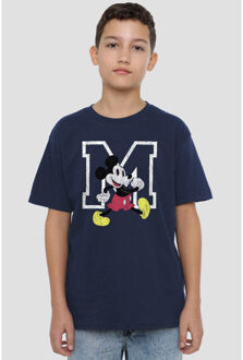 Disney Kinderen/kinderen mickey mouse classic walk t-shirt Blauw - 128