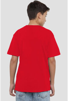 Disney Kinderen/kinderen mickey mouse geometrische vormen t-shirt - maat 152/158 Rood