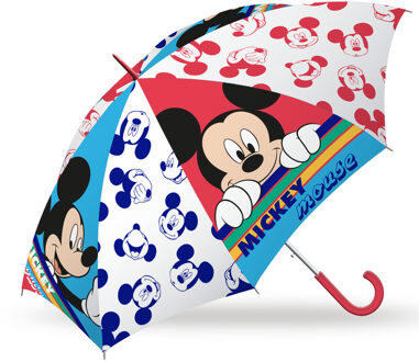 Disney Kinderparaplu Mickey 45 Cm Polyester Rood/wit/blauw