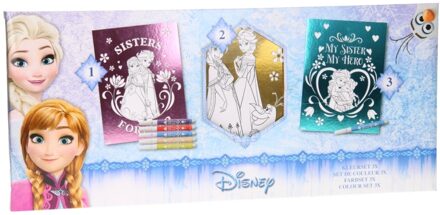 Disney Kleurset Frozen Metallic Folie