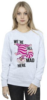Disney Li-cense Disney dames alice in wonderland allemaal gek hier sweatshirt Lichtgrijs