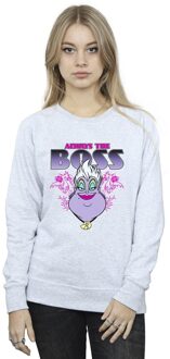 Disney Li-cense Disney dames de kleine zeemeermin ursula mama is de baas sweatshirt Lichtgrijs