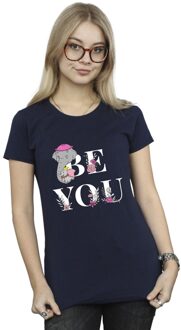 Disney Li-cense Disney dames dumbo be you katoenen t-shirt Navy