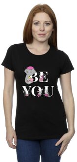 Disney Li-cense Disney dames dumbo be you katoenen t-shirt Zwart