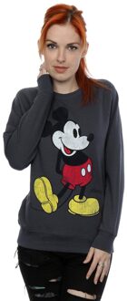 Disney Li-cense Disney dames mickey mouse classic kick sweatshirt Donkergrijs