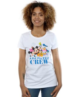 Disney Li-cense Disney dames mickey mouse vrienden katoenen t-shirt Wit