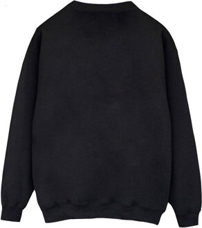 Disney Li-cense Disney dames minnie mouse gezicht sweatshirt Zwart