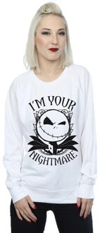 Disney Li-cense Disney dames nightmare before christmas nightmare sweatshirt Wit