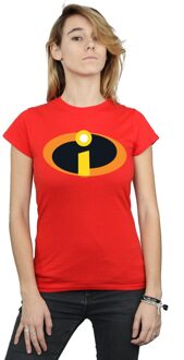 Disney Li-cense Disney dames the incredibles costume logo katoenen t-shirt Rood