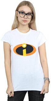 Disney Li-cense Disney dames the incredibles costume logo katoenen t-shirt Wit
