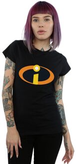 Disney Li-cense Disney dames the incredibles costume logo katoenen t-shirt Zwart