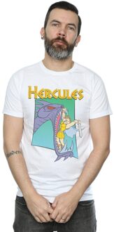 Disney Li-cense Disney hercules hydra gevecht t-shirt Wit