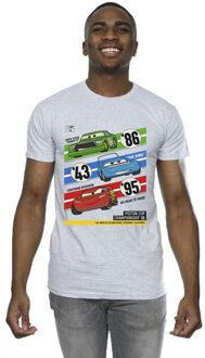 Disney Li-cense Disney heren cars piston cup kampioenen t-shirt Lichtgrijs