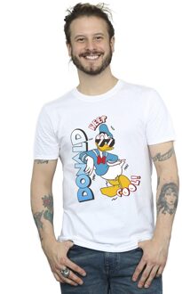 Disney Li-cense Disney heren donald duck cool t-shirt Wit