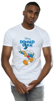 Disney Li-cense Disney heren donald duck woedend donald t-shirt Wit