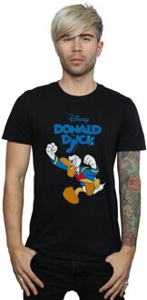 Disney Li-cense Disney heren donald duck woedend donald t-shirt Zwart