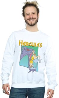 Disney Li-cense Disney heren hercules hydra fight sweatshirt Wit