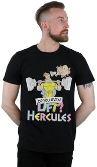 Disney Li-cense Disney heren hercules lift je wel? t-shirt Zwart