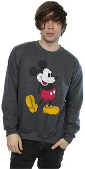 Disney Li-cense Disney heren mickey mouse classic kick sweatshirt Donkergrijs