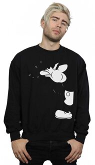 Disney Li-cense Disney heren mickey mouse cut sweatshirt Zwart