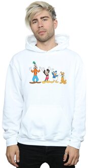 Disney Li-cense Disney heren mickey mouse friends hoodie Wit