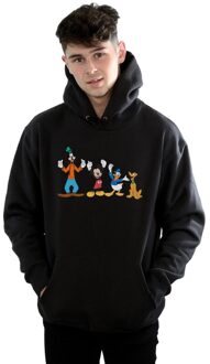 Disney Li-cense Disney heren mickey mouse friends hoodie Zwart